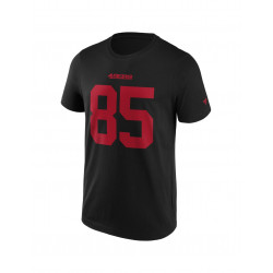 T-shirt NFL Kittle San Francisco 49ers Fanatics Name & number Noir