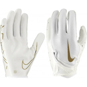 Gants de football américain Nike vapor Jet 7.0 Blanc/Or pour receveur