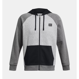 Men's Under armour Rival Fleece Full zip hoody Color Block Grey