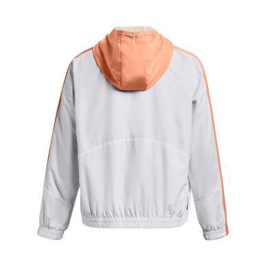 Women's Under armour Rush Woven Windbreaker White