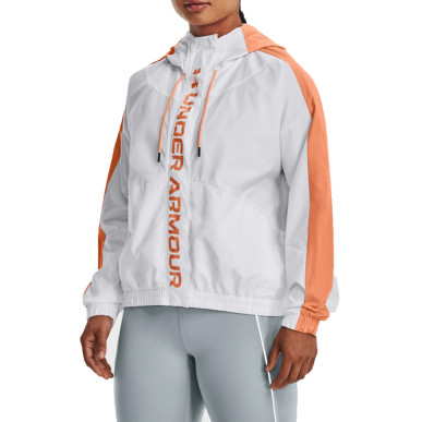 Women's Under armour Rush Woven Windbreaker White