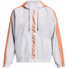 Women's Under armour Rush Woven Windbreaker White