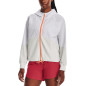 Women's Under armour Woven Full zip Windbreaker White
