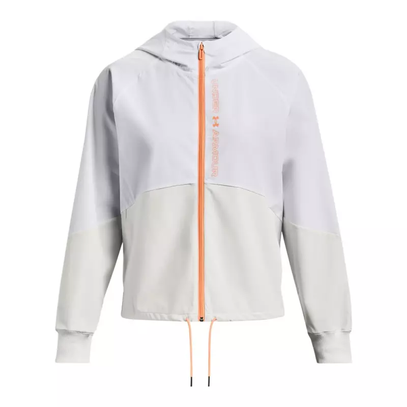 Coupe vent Under armour Woven Full zip pour Femme Blanc