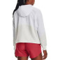 Women's Under armour Woven Full zip Windbreaker White