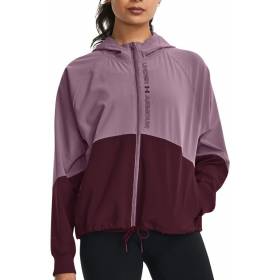 Women's Under armour Woven Full zip Windbreaker Grey