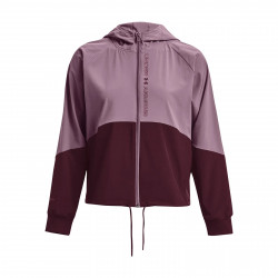 Coupe vent Under armour Woven Full zip pour Femme gris