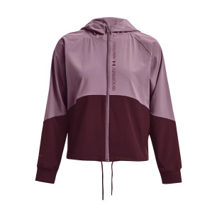 Women's Under armour Woven Full zip Windbreaker Grey