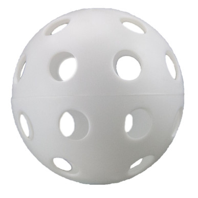 Benson Wiffle Softball Plastic White 12"