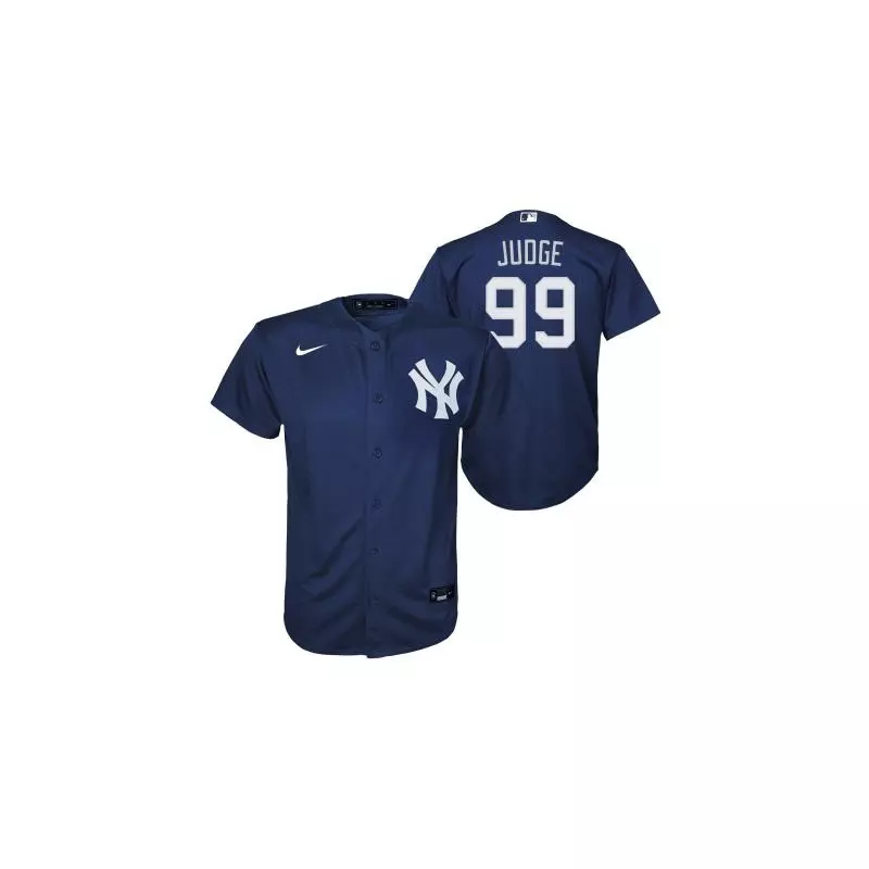 Camiseta de beisbol MLB Aaron Judge New-York Yankees Nike Replica Home azul para nino