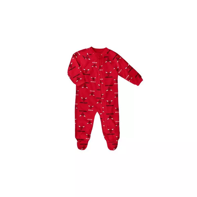 Grenouillere NBA Chicago Bulls Outerstuff Raglan Zip pour bébé