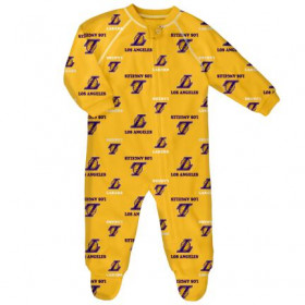 Grenouillere NBA Los Angeles Lakers Outerstuff Raglan Zip pour bébé