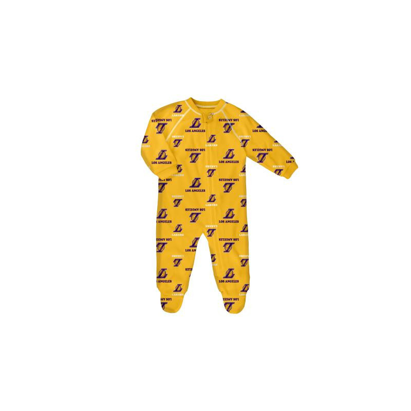 Grenouillere NBA Los Angeles Lakers Outerstuff Raglan Zip pour bébé