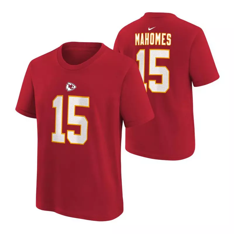 T-shirt NFL Patrick Mahomes Kansas City Chiefs Nike Name & number Rouge