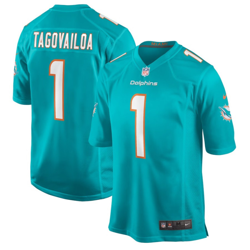 Kids' Nike Game Team Jersey NFL Tua Tagovailoa Miami Dolphins Blue