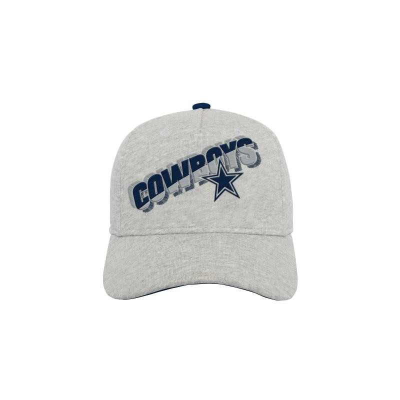 Casquette NFL Dallas Cowboys Outerstuff Graphic Gris pour Junior
