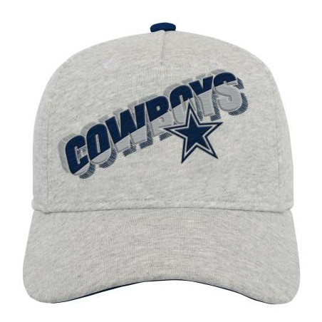 Gorra NFL Dallas Cowboys Outerstuff Graphic gris para nino