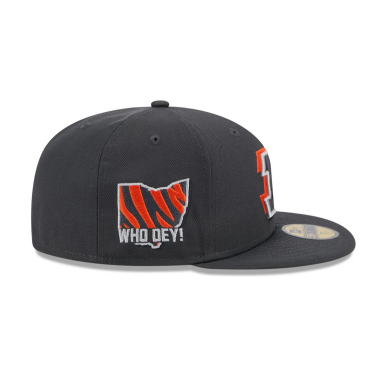New Era Draft 24 59Fifty hat NFL Cincinnati Bengals Grey