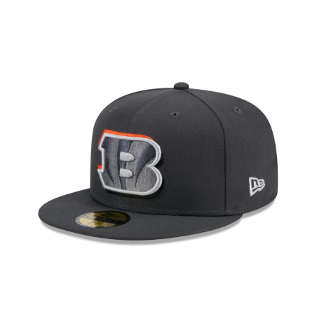 New Era Draft 24 59Fifty hat NFL Cincinnati Bengals Grey
