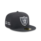 Casquette NFL Las Vegas Raiders New Era Draft 24 59Fifty Gris