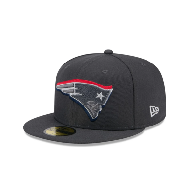 New Era Draft 24 59Fifty hat NFL New England Patriots Grey