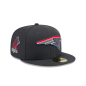 New Era Draft 24 59Fifty hat NFL New England Patriots Grey