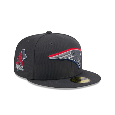 New Era Draft 24 59Fifty hat NFL New England Patriots Grey