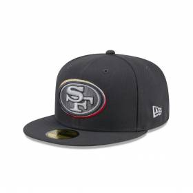 New Era Draft 24 59Fifty hat NFL San Francisco 49ers Grey