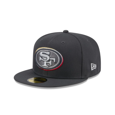 Casquette NFL San Francisco 49ers New Era Draft 24 59Fifty Gris