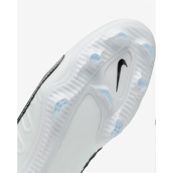 Crampons de Football Américain Nike Huarache 9 Elite Mid Lax Blancs