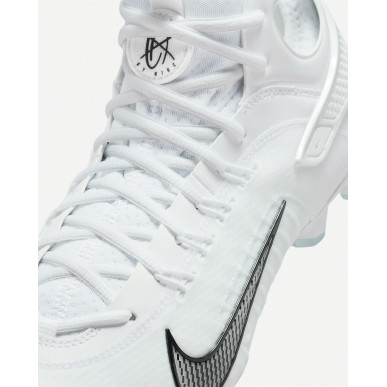 Crampons de Football Américain Nike Huarache 9 Elite Mid Lax Blancs