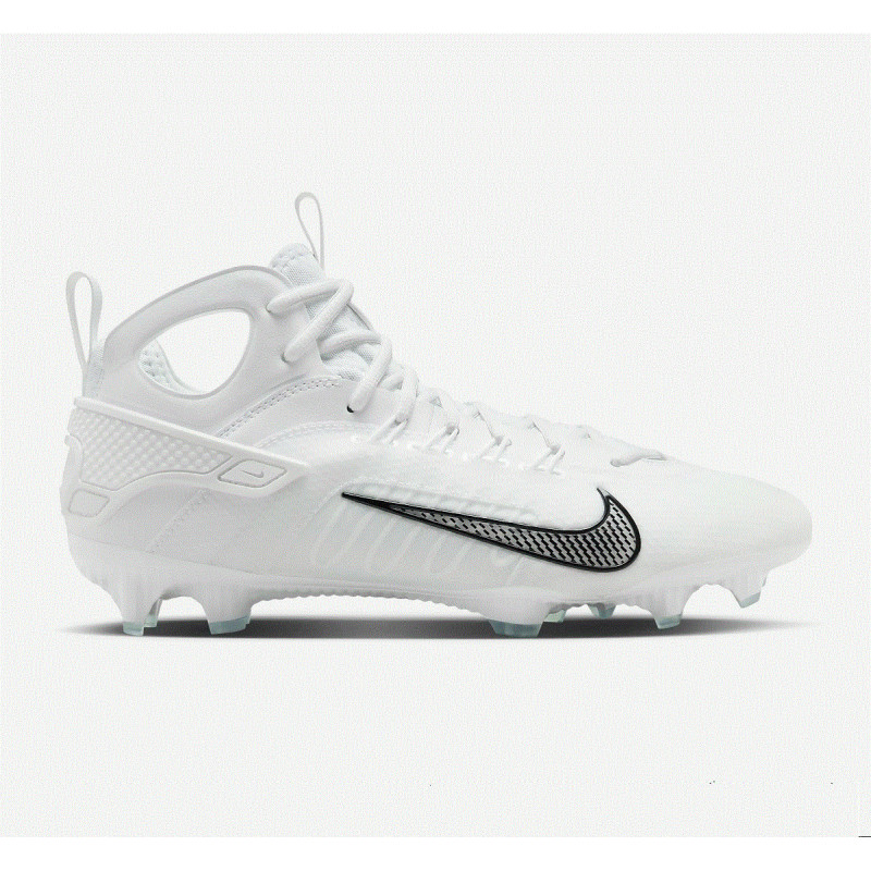 Men's Football Cleats Nike Huarache 9 Elite Mid Lax White