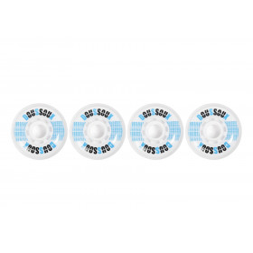 Roues Doussoux B21 pour Roller pack de 4 blanc