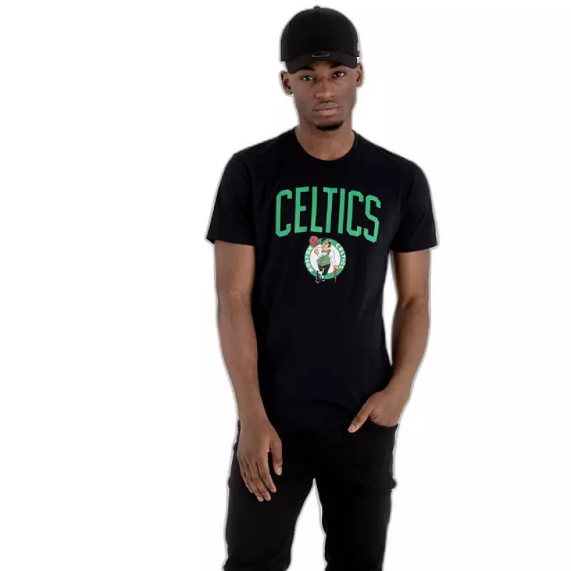 T-Shirt NBA Boston Celtics New Era Team logo Noir