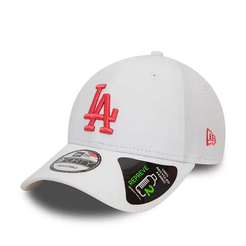 Gorra MLB Los Angeles Dodgers New Era Repreve 9Forty Blanco