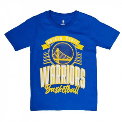 T-shirt NBA Golden State Warriors Outerstuff Court vs Track Bleu pour Junior