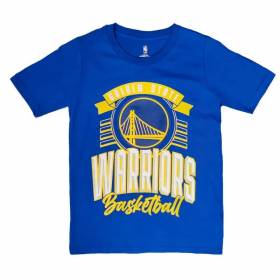 Kids' Outerstuff Court vs Track NBA Golden State Warriors T-shirt Royal