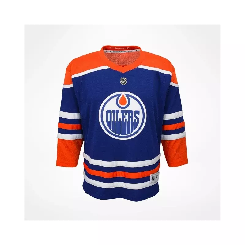 Camiseta NHL Edmonto Oilers Outerstuff Home Azul Nino