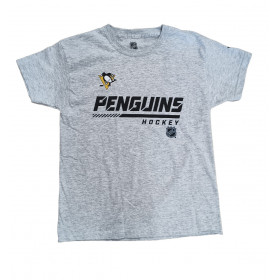 T-shirt NHL Pittsburgh Penguins Outerstuff Logo Gris nino