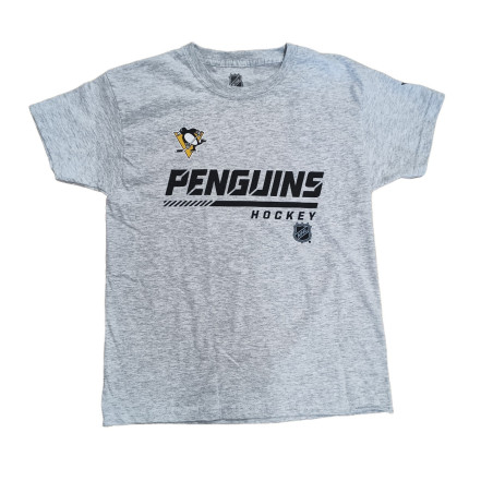 T-shirt NHL Pittsburgh Penguins Outerstuff Logo Gris nino