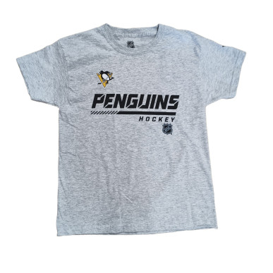 T-shirt NHL Pittsburgh Penguins Outerstuff Logo Gris nino