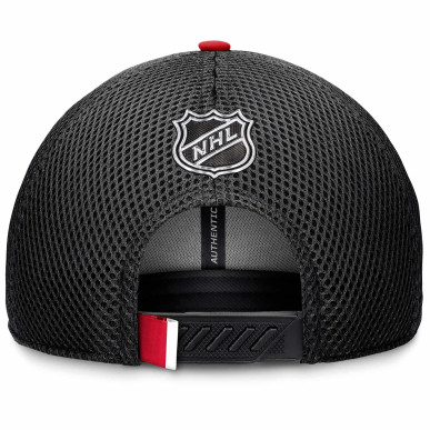 NHL Detroit Red Wings Fanatics Authentic Pro Draft 2024 Trucker Cap Black