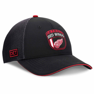 NHL Detroit Red Wings Fanatics Authentic Pro Draft 2024 Trucker Cap Black