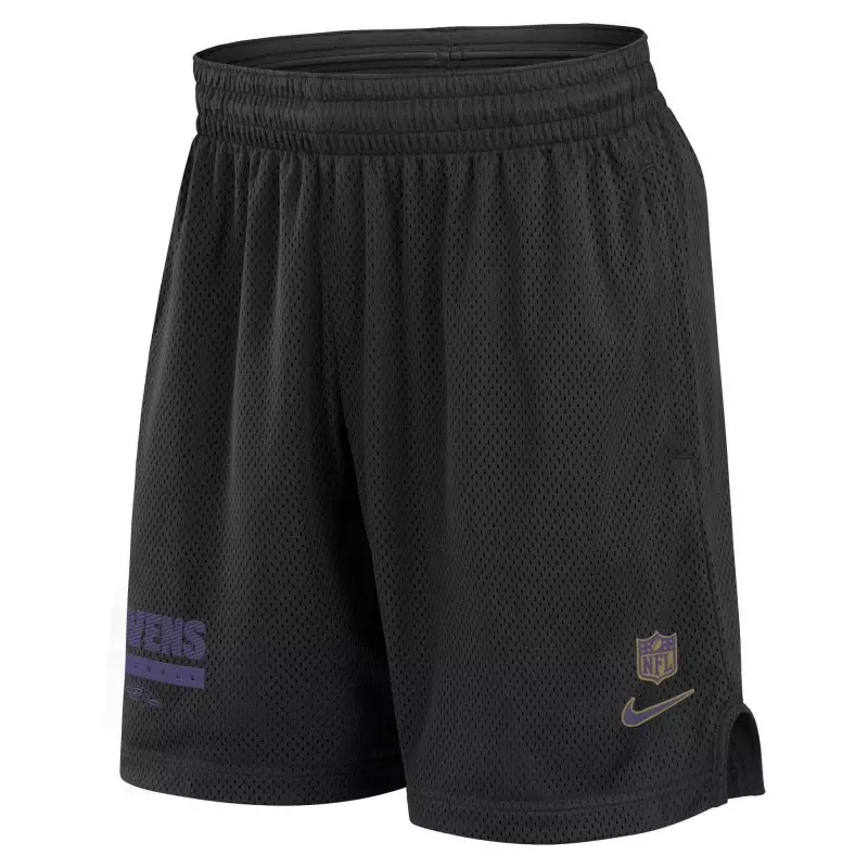 Short NFL Baltimore Ravens Nike Sideline Mesh 2024 Noir