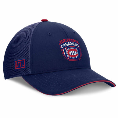 Casquette NHL Montréal Canadiens Fanatics Authentic Pro Draft 2024 Trucker - Bleu Marine