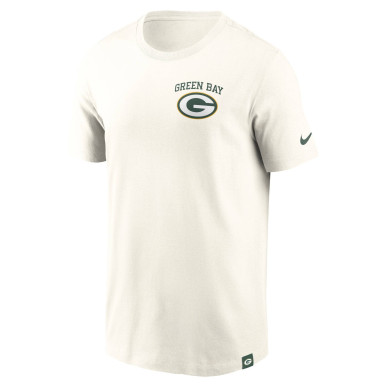 Nike Essential Cotton NFL Green Bay Packers White T-Shirt - Perfect for Football Fans
