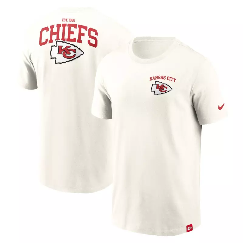 T-shirt NFL Kansas City Chiefs Nike Essential Cotton Blanco