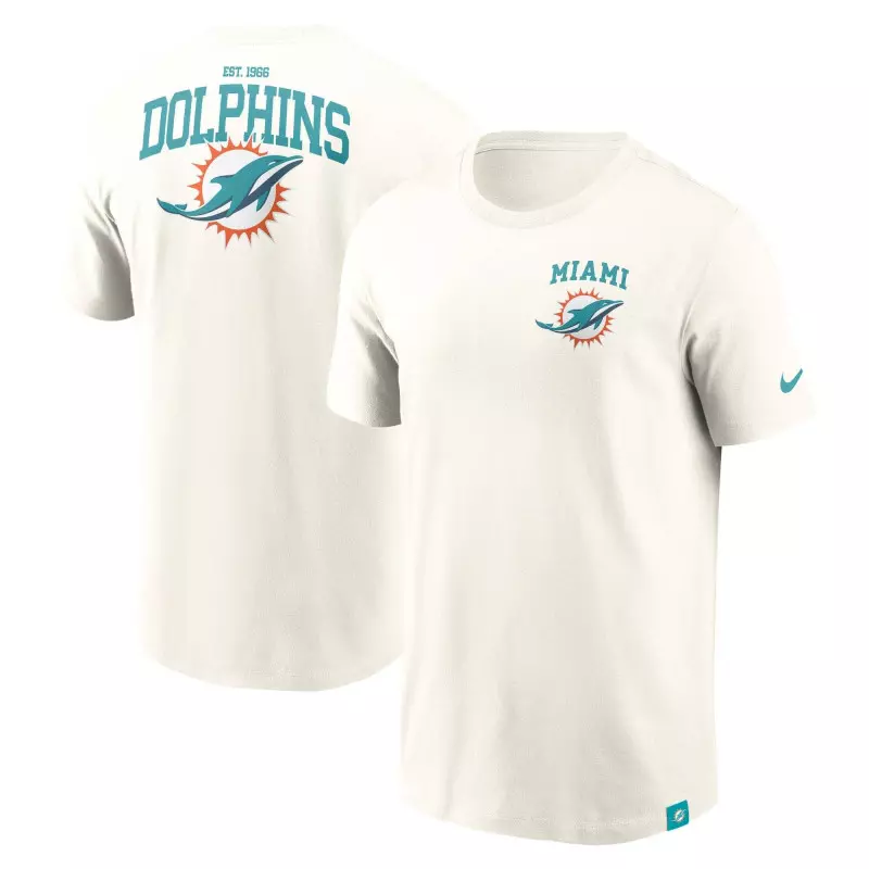 T-shirt NFL Miami Dolphins Nike Essential Cotton Blanc