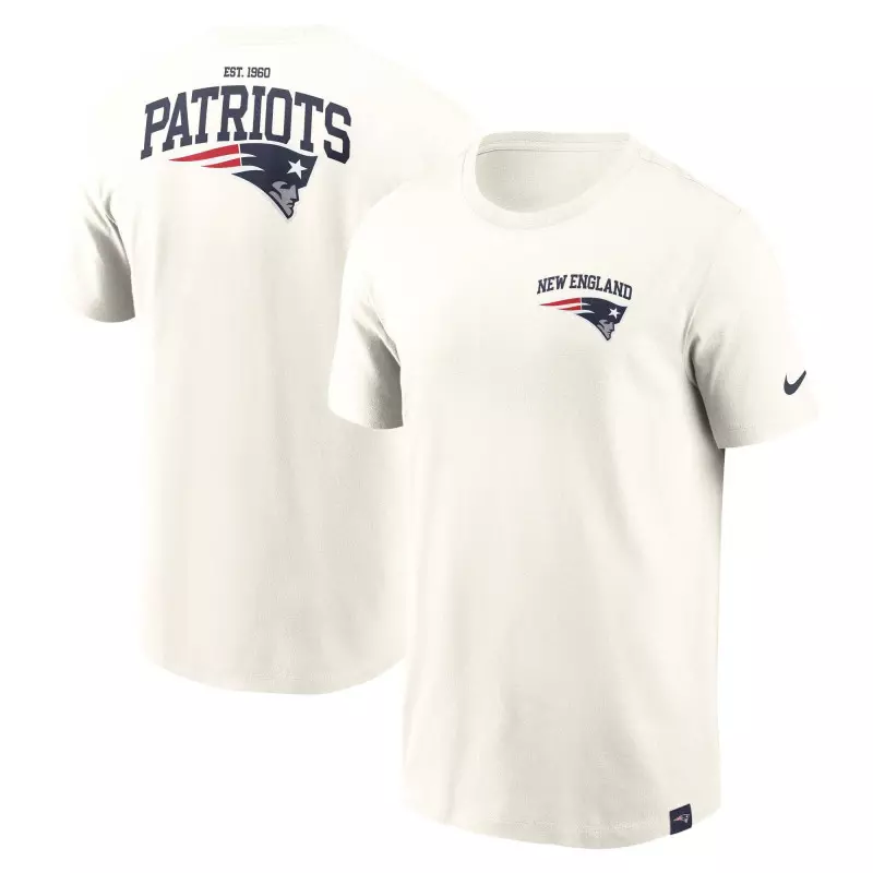 T-shirt NFL New England Patriots Nike Essential Cotton Blanc