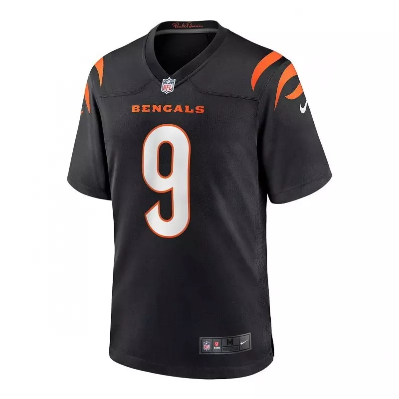 Camiseta NFL Joe Burrow Cincinnati Bengals Nike Home Negro